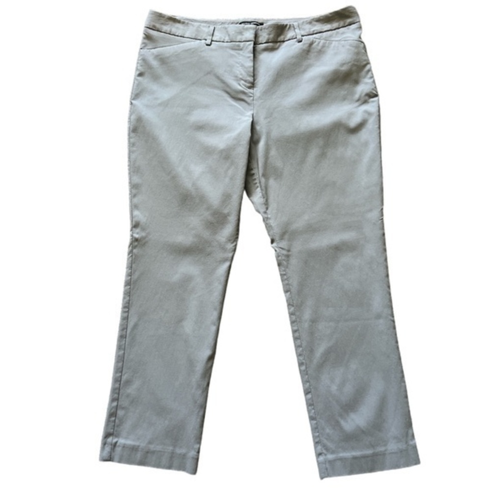 Mario Serrani Women’s Gray Crop Ankle Dress Pant Trousers Sz. 14